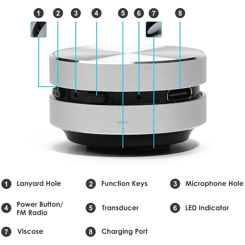 Bone Conduction Bluetooth Speaker – TWS Wireless Stereo